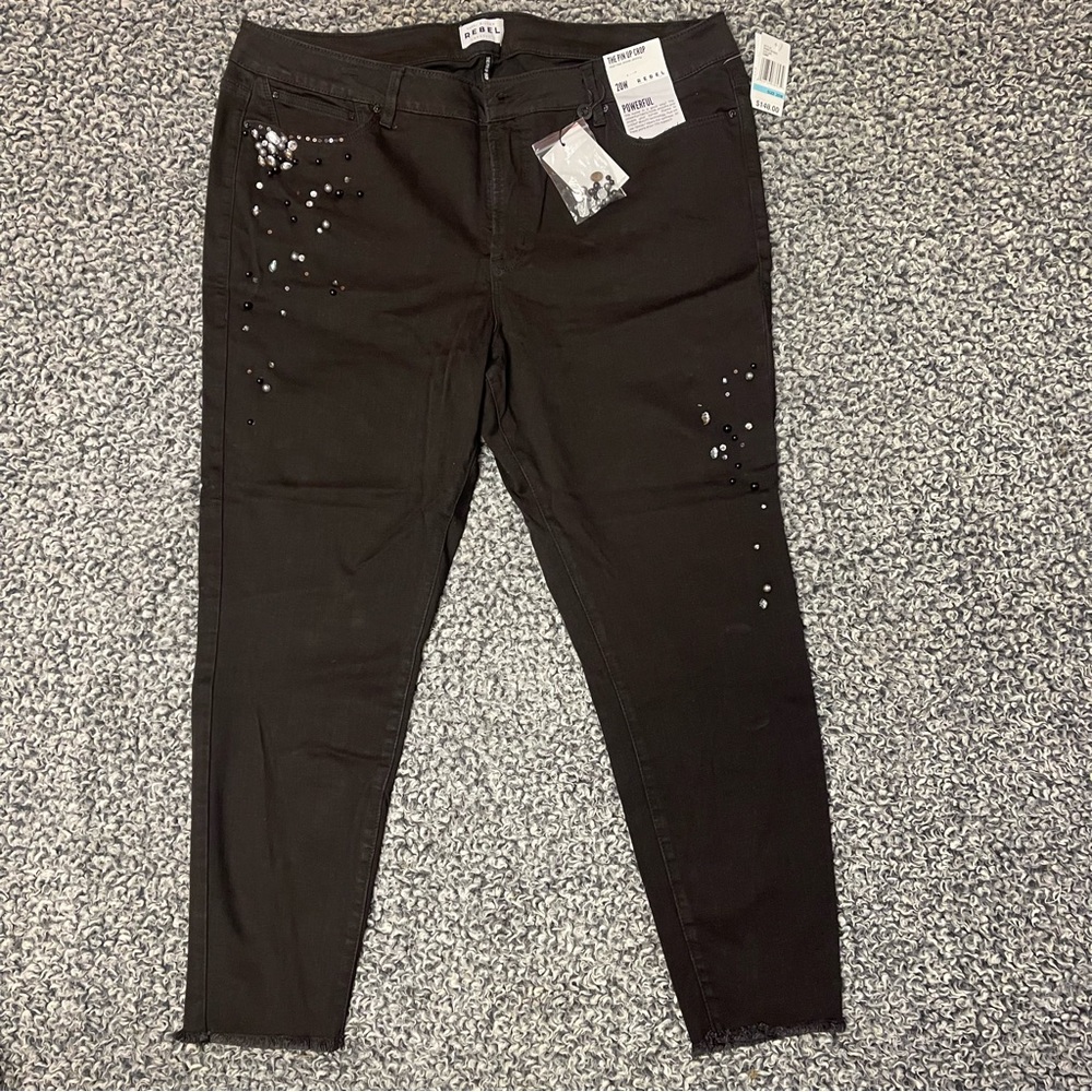 Rebel Black Skinny Jeans